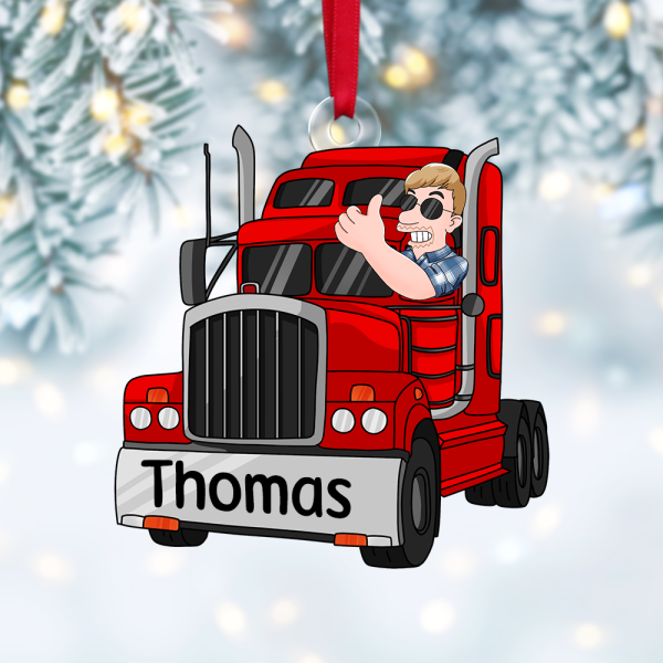 Personalized Gifts For Trucker Christmas Ornament 04acpu111124hg Online Sale - Image 5